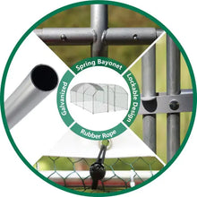 Load image into Gallery viewer, Large Chicken Coop Metal Chicken Track With Waterproof And UV Cover, Dome Shape Walk-In Fence Chicken Coop For Outdoor And Yard Farm Use ITDinos®