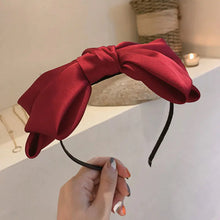 Load image into Gallery viewer, Korean Oversized Bow Headband in Red Hair Accessory