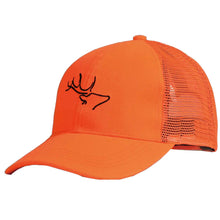 Load image into Gallery viewer, EDTREK Oversize XXL Performance Trucker Mesh Hunting Fishing Cap - Big Heads Camo and Blaze Orange Hat (Hunter Safety Blaze Orange Without Patch XXL) ITDinos®