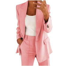 Load image into Gallery viewer, Blazer Sets Women 2 Piece Outfits Dressy Pant Suits Business Casual Outfits Loose Straight Leg Pants Work Clothing 2024 Plus Size Pant Suits ITDinos®