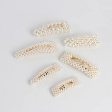 Lade das Bild in den Galerie-Viewer, Koreanische Haarspangen mit Perlenrand – süßer BB-Stil (Set)