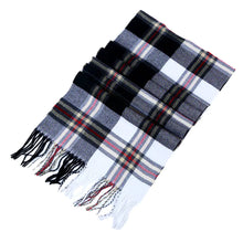 Load image into Gallery viewer, Cashmere Scarf for Men and Women, Plaid Design