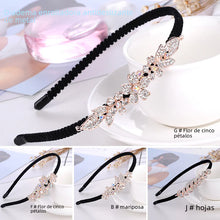 Load image into Gallery viewer, Butterfly Hair Band with Rhinestone Clips