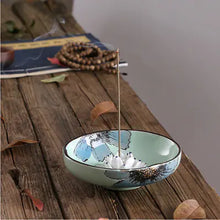 Load image into Gallery viewer, Creative Lotus Leaf Ceramic Incense Burner for Tea Room ITDinos®