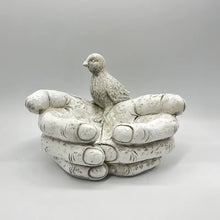 Load image into Gallery viewer, Hand-Shaped Bird Bath and Feeder Resin Garden Ornament