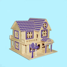 Load image into Gallery viewer, 3D Wooden House Model (Aegean Villa) Puzzle Toy ITDinos®