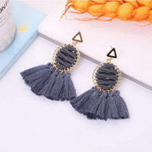Load image into Gallery viewer, Bohemian Woven Tassel Earrings - Vintage Style Jewelry ITDinos®