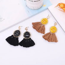 Load image into Gallery viewer, Bohemian Woven Tassel Earrings - Vintage Style Jewelry ITDinos®