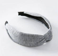 Load image into Gallery viewer, Knit Wide Vintage Headband with Knot Detail