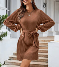 Load image into Gallery viewer, 2023 Autumn Winter Women’s Long Sleeve Knit Dress ITDinos®