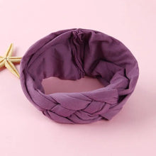 Load image into Gallery viewer, Nylon Headband with Cross Chinese Knot for Babies