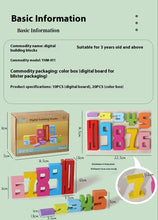 Load image into Gallery viewer, Wooden Number Blocks Set