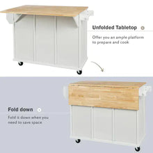 Load image into Gallery viewer, Kitchen Trolley With Rubberwood Folding Leaf Countertops ITDinos®