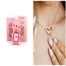 Load image into Gallery viewer, Eternal Rose Teddy Bear Jewelry Gift Box with Necklace ITDinos®