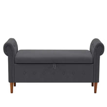 Load image into Gallery viewer, Dark Gray Multifunctional Storage Rectangular Sofa Stool ITDinos®