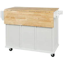 Load image into Gallery viewer, Kitchen Trolley With Rubberwood Folding Leaf Countertops ITDinos®