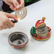Load image into Gallery viewer, Ceramic Christmas Santa Snowman Incense Burner ITDinos®