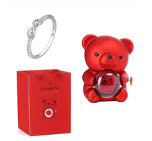 Load image into Gallery viewer, Eternal Rose Teddy Bear Jewelry Gift Box with Necklace ITDinos®