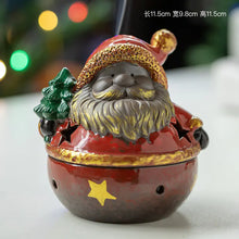 Load image into Gallery viewer, Ceramic Christmas Santa Snowman Incense Burner ITDinos®