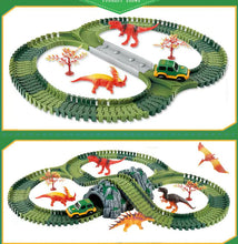 Load image into Gallery viewer, Dinosaur Electric Track Car Toy - DIY 3D Puzzle Set ITDinos®