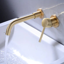 Load image into Gallery viewer, European Style All-Copper Wall-Mounted Basin Faucet