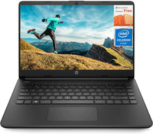 Load image into Gallery viewer, HP Stream 14 Inch Laptop for Students and Business Intel Celeron N4120 Black Laptop 16GB RAM + 320GB Storage (64GB eMMC+256GB MSD) Intel UHD Graphics 1-Year Office 365 Windows 11 S ITDinos®
