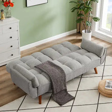 Load image into Gallery viewer, Gray Fabric Ottoman ITDinos®