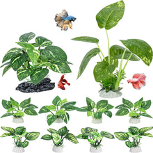Load image into Gallery viewer, Fish Tank Decor 10 Pack Silk Aquarium Plants for Aquarium Decoration and Fish Tank Decoration