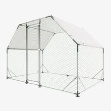 Lade das Bild in den Galerie-Viewer, 9.94 Ft. X 6.46 Ft. X 6.36 Ft. Metal Large Chicken Coop Walk-in Poultry Cage Run Flat Shaped With Waterproof Cover ITDinos®