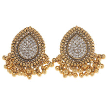 Load image into Gallery viewer, Bohemian Indian Chandelier Dangle Earrings for Women Girls Rhinestone Golden Vintage Statement Drop Dangling Earring Beaded Mexico Tassel Studs for Jhumka Jhumki Traditional Wedding Christmas Jewelry Gifts ITDinos®