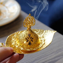 Load image into Gallery viewer, Leaf Incense Rack - Metal and Ceramic Burner Holder ITDinos®