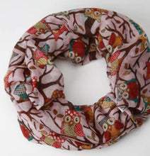 Load image into Gallery viewer, Owl Scarf - Versatile Neck Wrap Accessory