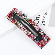 Load image into Gallery viewer, Korean Style Rectangular BB Hair Clip with Rhinestones