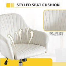 Load image into Gallery viewer, Chair Modern Home Office Leisure Chair With Adjustable Velvet Height And Adjustable Casters