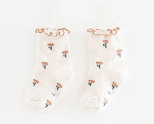 Load image into Gallery viewer, Children's Cartoon Flower Socks with Wooden Ears ITDinos®