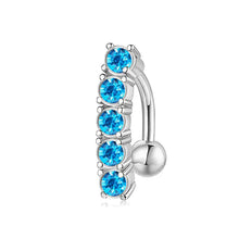 Load image into Gallery viewer, Fashionable Women's Stainless Steel Crystal Navel Piercing Ring ITDinos®