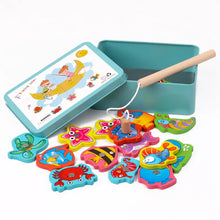 Load image into Gallery viewer, Magnetic Fishing Toy Set for Kids - Wooden Educational Game ITDinos®
