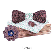 Load image into Gallery viewer, Custom Logo Pink Wooden Bow Tie for Weddings ITDinos®