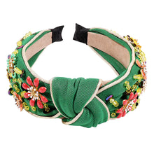 Load image into Gallery viewer, Colorful Floral Knotted Headband for Temperament Style