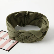 Load image into Gallery viewer, Nylon Headband with Cross Chinese Knot for Babies