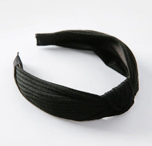Load image into Gallery viewer, Knit Wide Vintage Headband with Knot Detail
