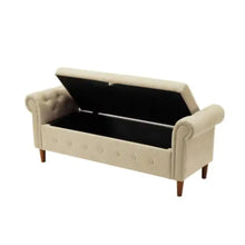 Load image into Gallery viewer, Beige Multifunctional Storage Rectangular Sofa Stool ITDinos®