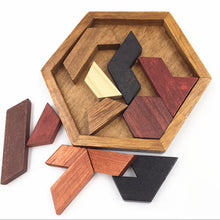 Load image into Gallery viewer, Hexagonal Wooden Puzzle Board for Parent-Child Play