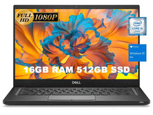 Load image into Gallery viewer, Dell Latitude 7390 Business Laptop 13.3" FHD(1920×1080) Laptop Computer Intel Core i5 7th Gen 16GB DDR4 RAM 512GB SSD Windows 10 Pro (Renewed) ITDinos®