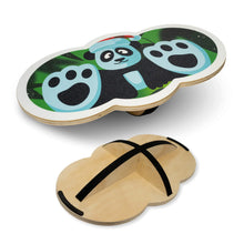 Load image into Gallery viewer, INFIDEZ 360 Degree Rotation Cute Panda Wooden Balance Board Kids With Crossed Base Balance Wobble Board For Balance Balance Board Toddler Supporter Balance Boards for Stability and Core Training ITDinos®