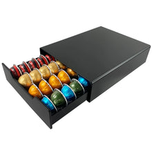 Load image into Gallery viewer, Meelio Coffee Pods Holder Nespresso pods holder Storage Drawer Compatible with Nespresso Vertuo Capsules Dolce Gusto and K-Cup Capsule Storage Drawer Organizer (24-40pods) ITDinos®
