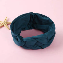 Load image into Gallery viewer, Nylon Headband with Cross Chinese Knot for Babies