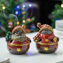 Load image into Gallery viewer, Ceramic Christmas Santa Snowman Incense Burner ITDinos®
