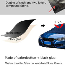 Load image into Gallery viewer, 210D Black Oxford Cloth Magnetic Windshield Snow Cover ITDinos®