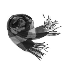 Load image into Gallery viewer, Cashmere Scarf for Men and Women, Plaid Design